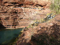 En route to Fortescue Falls